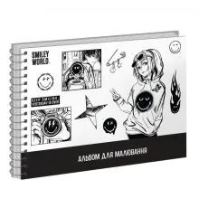 Альбом для малювання Yes Smiley World А4 30 аркушів з перфорацією (130620)