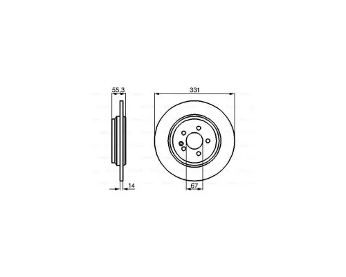 Гальмівний диск Bosch 0 986 478 995