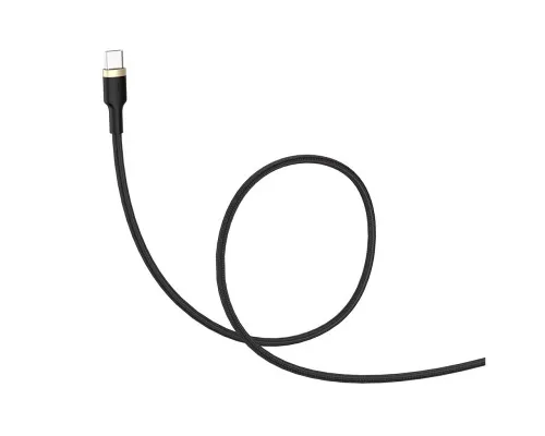 Дата кабель USB 2.0 AM to USB-C 1.0m spiral black ColorWay (CW-CBUC051-BK)