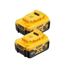 Акумулятор до електроінструменту DeWALT 18 В XR Li-lon 5Ah, 2 шт., 1.3 кг (DCB184P2)