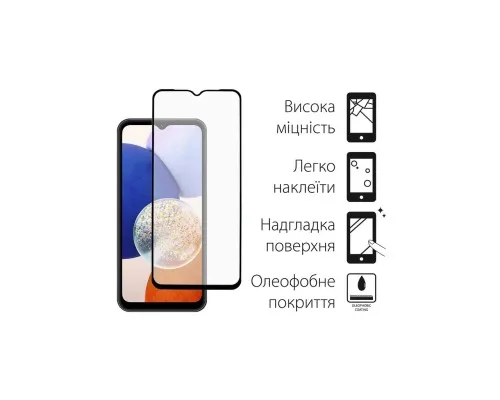 Чохол до мобільного телефона Dengos Kit for Samsung Galaxy A14 5G case + glass (Mint) (DG-KM-14)