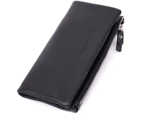 Гаманець ST Leather З натуральної шкіри Чорний (22527)