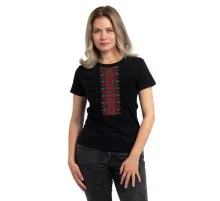 Футболка Sol's Regent Women Вишиванка вертикально чорний M (01825309/313M)