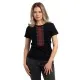 Футболка Sol's Regent Women Вишиванка вертикально чорний M (01825309/313M)
