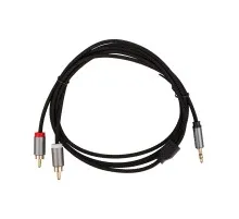 Кабель мультимедійний 3.5mm M to 2xRCA M 1.8m Cabletime (CA914005)