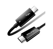 Дата кабель USB-C to USB-C 1.0m Thunderbolt 4 100W (20V/5A) 8K60Hz Cabletime (CA915422)