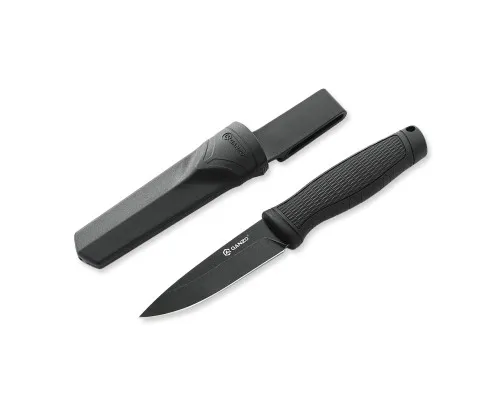 Ніж Ganzo G806BW-BK чорний з чохлом (G806BW-BK)