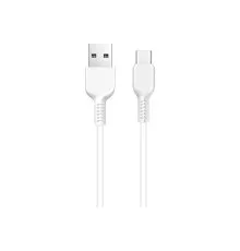 Дата кабель USB 2.0 AM to USB-C 3.0m 2A X20 white HOCO (6957531068976)