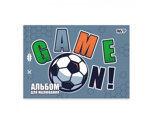 Альбом для малювання Yes А4 12 аркушів скоба з перфорацією Football (130615)