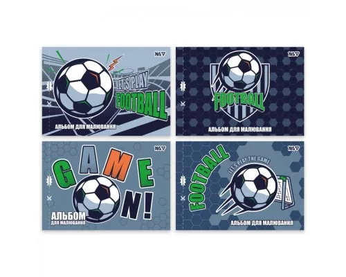 Альбом для малювання Yes А4 12 аркушів скоба з перфорацією Football (130615)