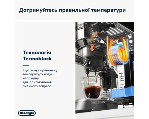 Ріжкова кавоварка еспресо DeLonghi EC685.BK