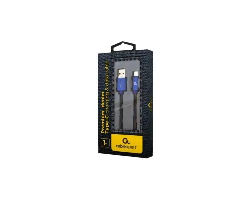 Дата кабель USB 2.0 AM to USB-C 1.0m Cablexpert (CC-USB2J-AMCM-1M-BL)