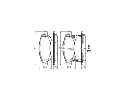 Гальмівні колодки Bosch 0 986 494 379