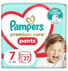 Підгузки Pampers Premium Care Pants Трусики Розмір 7 (15+ кг) 27 шт. (8006540807026)