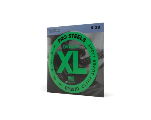Струни для гітари D'Addario XL ProSteels Extra Super Light (8-38) (EPS530)