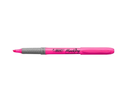 Маркер Bic текстовиділювач Grip, рожевий (bc811934)