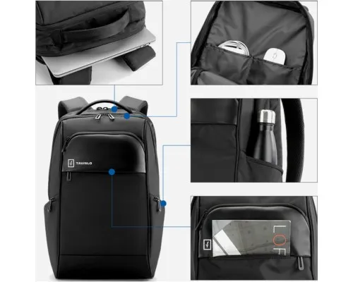 Рюкзак для ноутбука Tavialo 15.6" WARRIOR TD23 black, 23L (222224004)