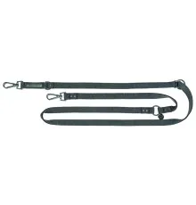 Повідець для собак Trixie CityStyle V-Lead бавовна M–L 2 м 20 мм чорний (4053032681712)