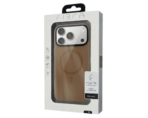 Чохол до мобільного телефона BeCover FIBRA ArcLine MagSafe Apple iPhone 17 Pro Max Brown (715388)