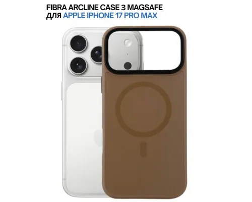 Чохол до мобільного телефона BeCover FIBRA ArcLine MagSafe Apple iPhone 17 Pro Max Brown (715388)