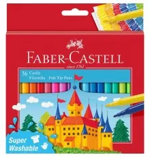 Фломастери Faber-Castell Замок Felt tip pen Castle у картонній коробці 36 кольорів (31678)