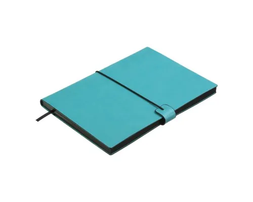 Книга записна Buromax TRAVEL, А5, 96 аркушів, клітинка, бірюзовий (BM.295121-06)