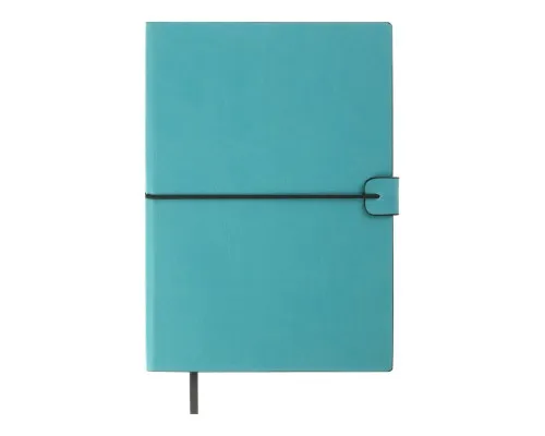 Книга записна Buromax TRAVEL, А5, 96 аркушів, клітинка, бірюзовий (BM.295121-06)