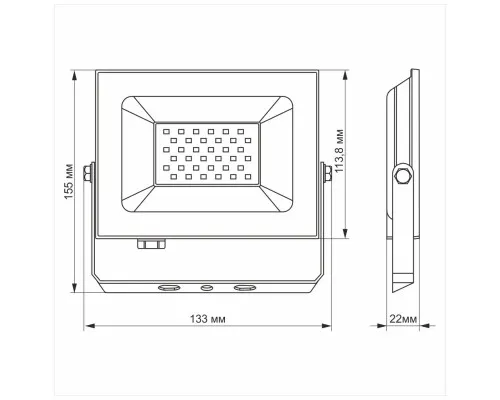 Прожектор TITANUM LED 30W 6000K TLF306 220V (TLF306)