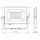 Прожектор TITANUM LED 30W 6000K TLF306 220V (TLF306)