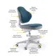 Дитяче крісло ErgoKids Mio Classic Y-405 Dark blue (Y-405 DB)