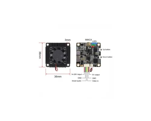 Відеопередавач (VTX) AKK Ultra Long Range 3W 5.8GHz 96CH Low Band (TX3000AC96)
