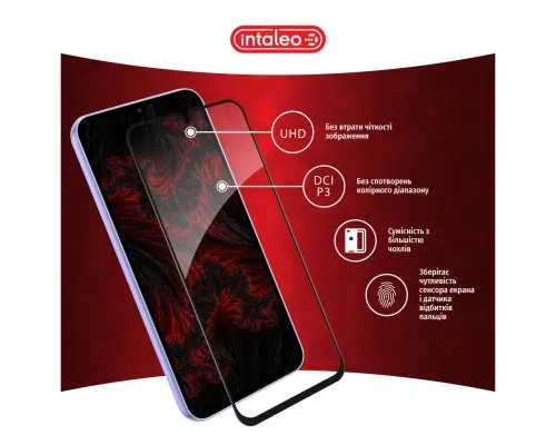 Скло захисне Intaleo Full Glue Samsung A34 5G Black (1283126559839)