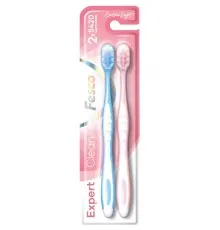 Зубна щітка Fesco Expert Clean Extra Soft Блакитна 1 шт. + Рожева 1 шт. (4820204702311)