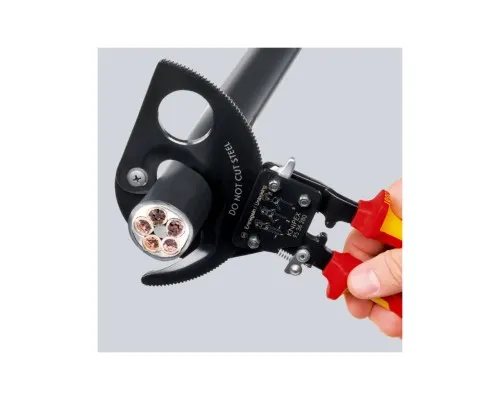 Кабелеріз KNIPEX 52мм / 380мм.кв, 280мм (95 36 280)