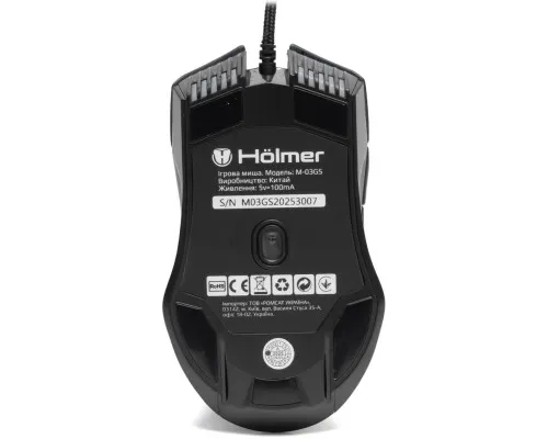 Мишка Hölmer M-03GS USB Black (M-03GS)