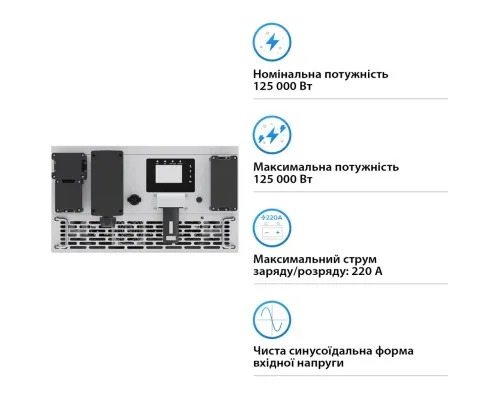 Сонячний інвертор Deye SUN-125K-PCS01HP3, 125кВт (SUN-125K-PCS01HP3)