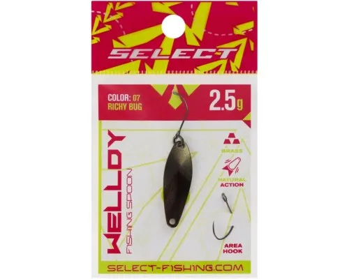 Блешня Select Welldy 2.5g 31mm 07 Richy Bug (1870.81.04)