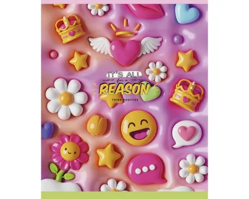 Зошит Школярик Rainbow style 48 аркушів лінія (048-3528L)