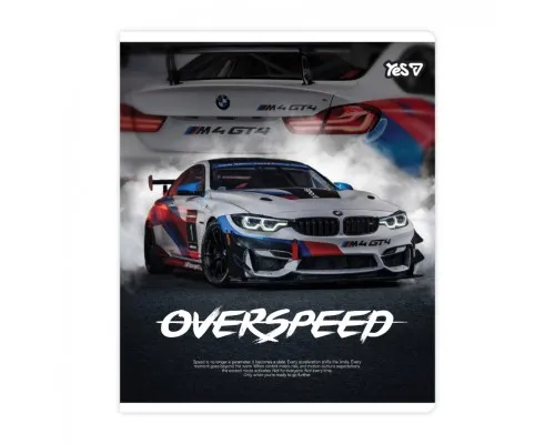 Зошит Yes Overspeed А5 18 аркушів клітинка (768588)