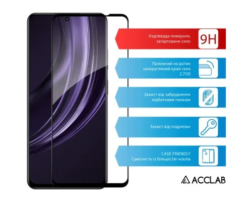 Скло захисне ACCLAB Full Glue Realme 13 5G Black (1283126607622)