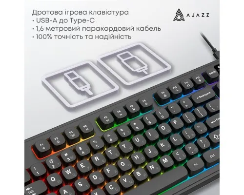 Клавіатура Ajazz AF98 USB UA Black (AF98-B)
