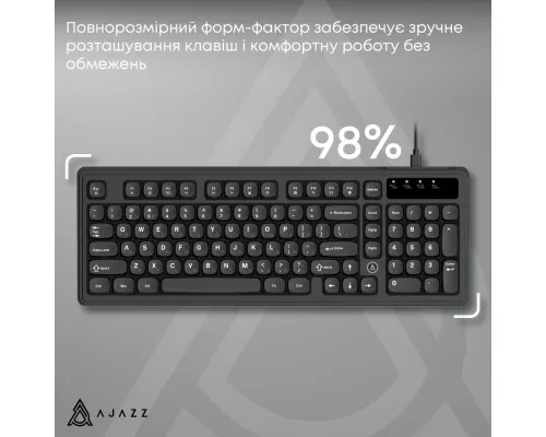 Клавіатура Ajazz AF98 USB UA Black (AF98-B)
