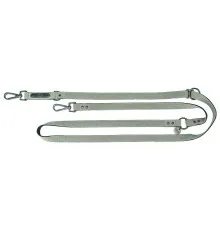 Повідець для собак Trixie CityStyle V-Lead бавовна S–M 2 м 13 мм світло-сірий (4053032681699)