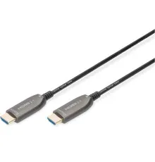 Кабель мультимедійний HDMI M to HDMI M 30m 8K AOC hybrid-fiber black Digitus (AK-330126-300-S)
