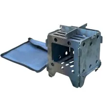 Піч-трісочниця Metalzavod 13.5х13.5х15см 2мм мала з чохлом (SHP-2SCH)