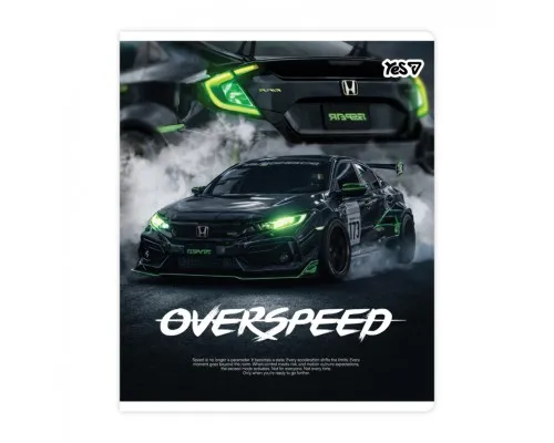 Зошит Yes Overspeed А5 18 аркушів лінія (768589)