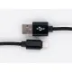 Дата кабель USB 2.0 AM to Lightning 1.0m black Dengos (NTK-L-MT-BLACK)