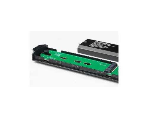 Кишеня зовнішня Chieftec M.2 PCIe NVMe/SATA SSD CEB-M2C-TLE USB 3.2 Gen2 Type-C Tool-Less Alum/Plastic (CEB-M2C-TLE)