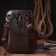 Сумка Vintage Чоловіча на пояс з натуральної шкіри Коричнева (22141)