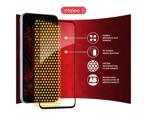 Скло захисне Intaleo Full Glue Samsung A54 5G Black (1283126559891)